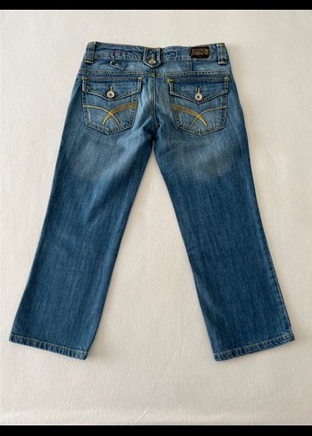m Beden vintage düşük bel capri pantolon