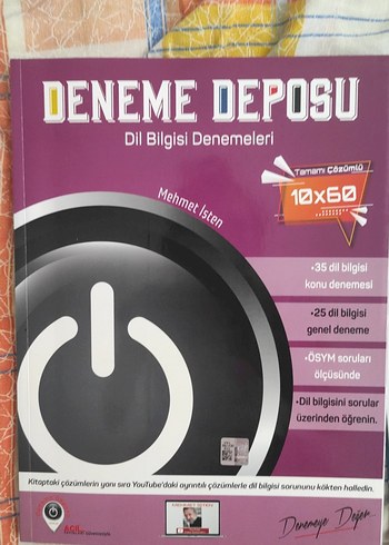 Deneme Deposu Dil Bilgisi Denemeleri Kitabı