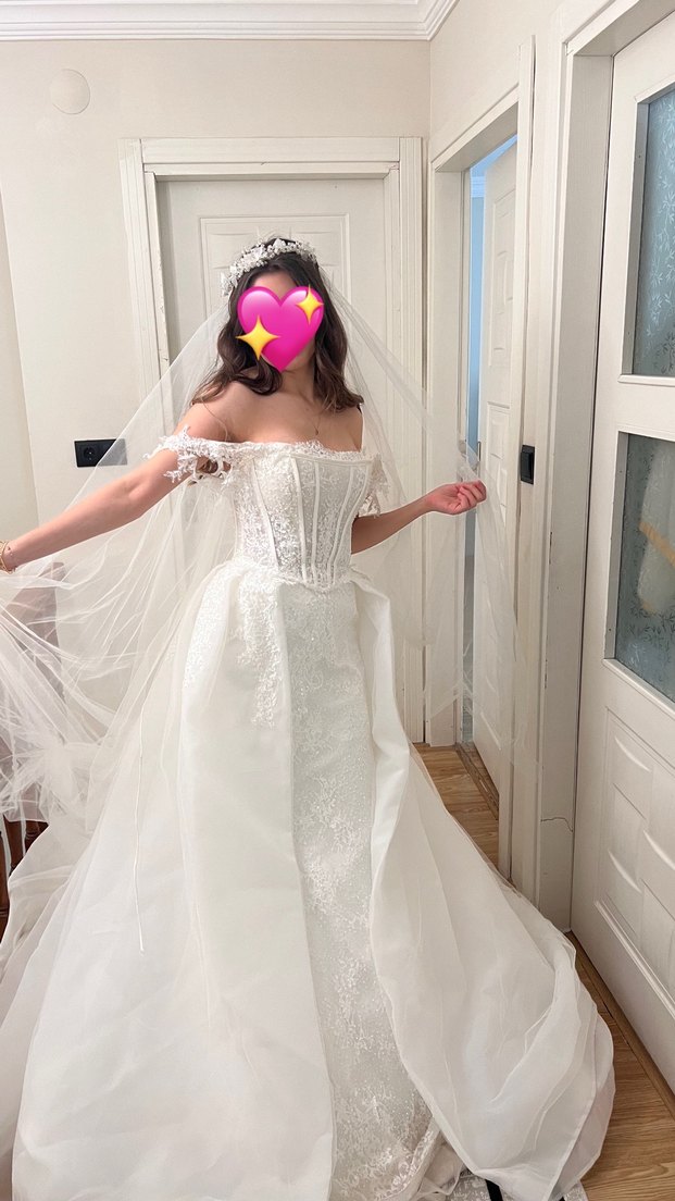 Modern Klasik Straplez Balık Gelinlik - Görsel 2