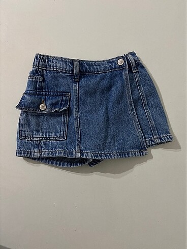 Zara çocuk kot şort etek