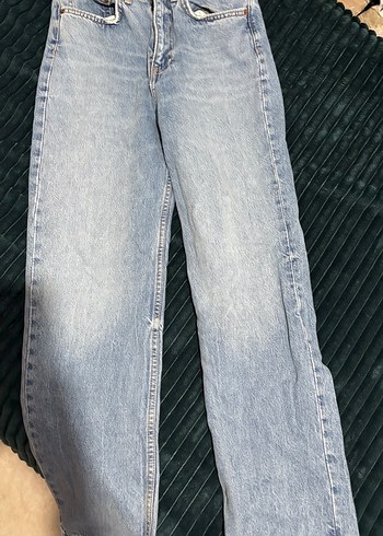 Zara Mavi Denim Kadın Kot - Görsel 2