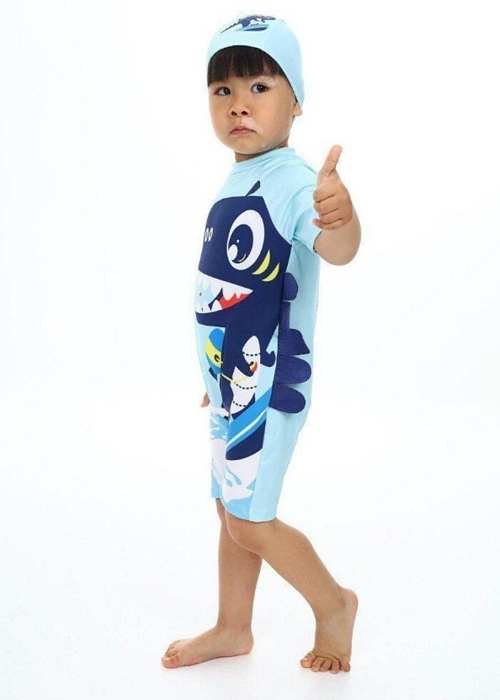 Dinozorlu tulum mayo 3-4 yaş - Görsel 2