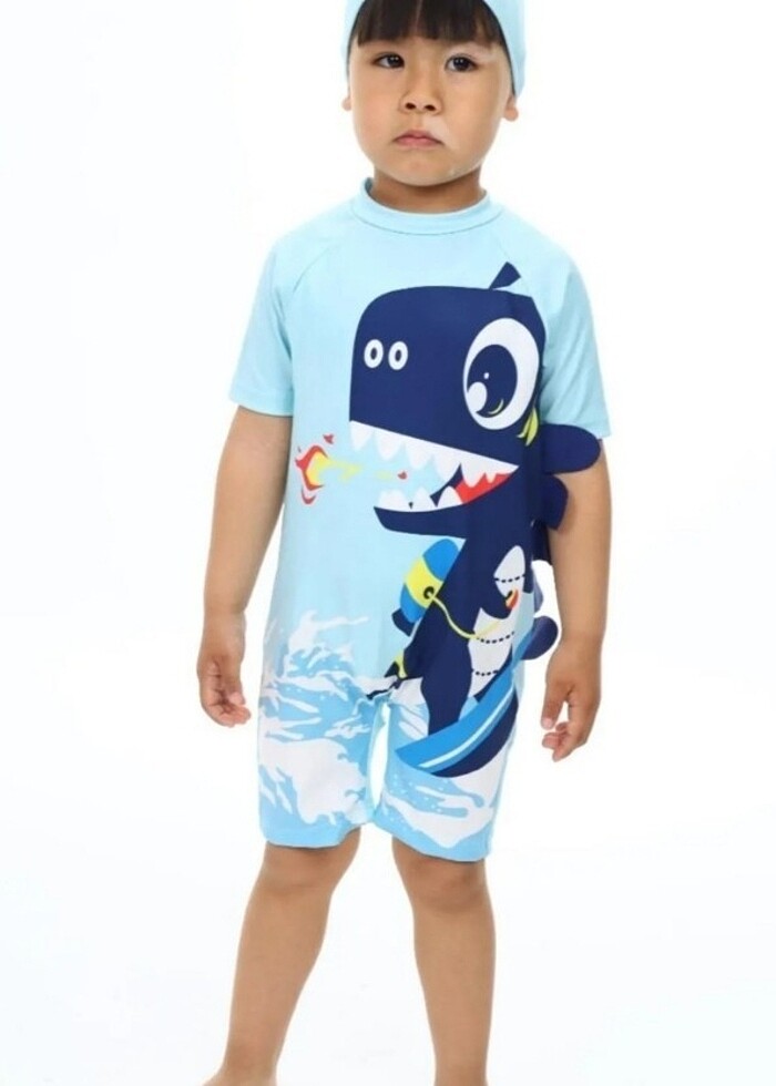 Dinozorlu tulum mayo 4-5 yaş - Görsel 2