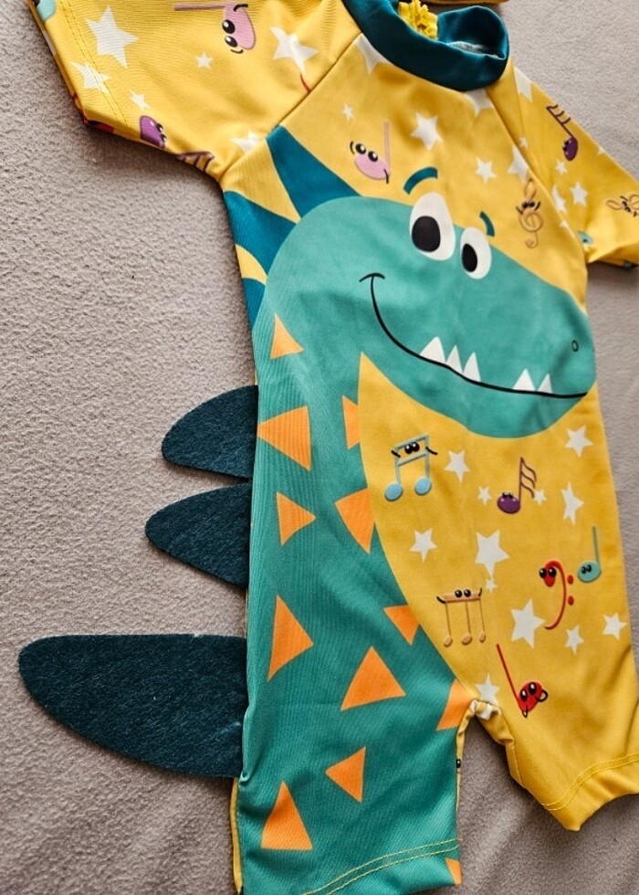 Dinozorlu tulum mayo 4-5 yaş  - Görsel 4