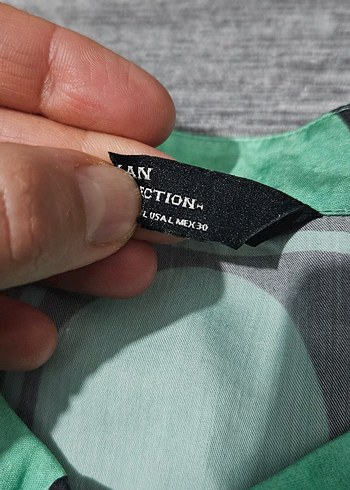 Düğmeli Yeşil Retro Mini Elbise Zara - Görsel 8