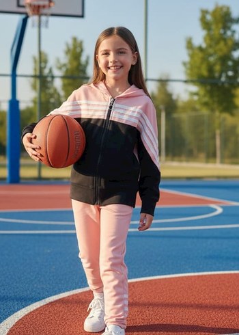 Kız Çocuk Eşofman Takım 5-6 yaş - Görsel 2