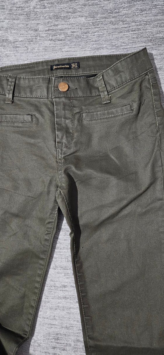 Haki Kadın Pantolon - Görsel 3