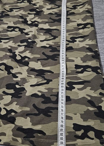 Kadın Kamuflaj Desenli Kolsuz Elbise - Görsel 6