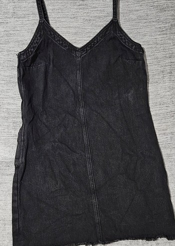 Pull&Bear Askılı Kot Elbise - Görsel 2