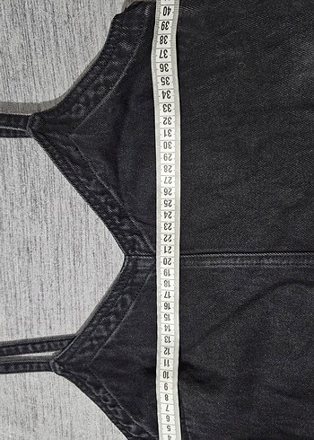 Pull&Bear Askılı Kot Elbise - Görsel 6