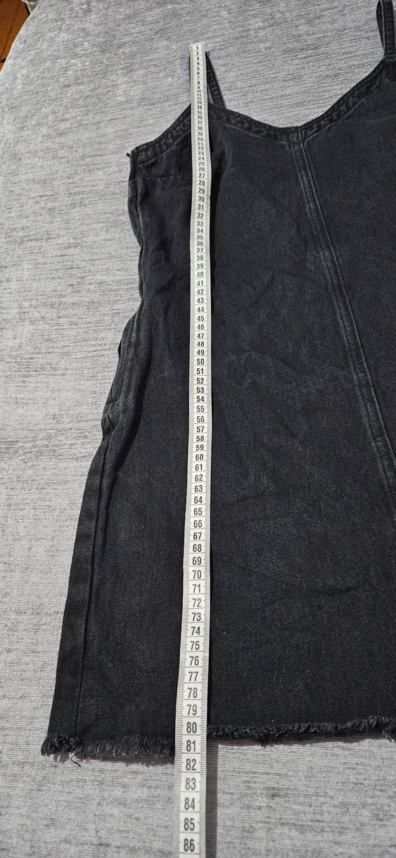 Pull&Bear Askılı Kot Elbise - Görsel 5