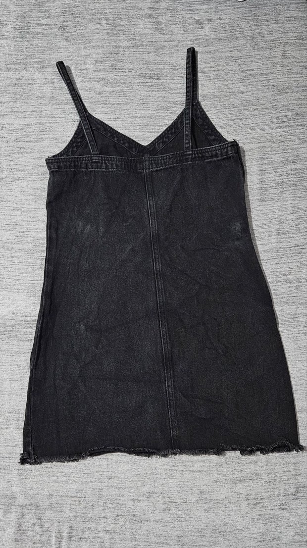 Pull&Bear Askılı Kot Elbise - Görsel 3