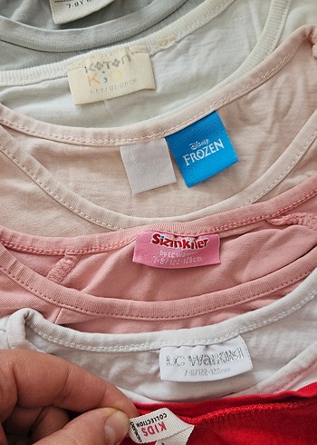 6 adet kız çocuk tişört - Görsel 3