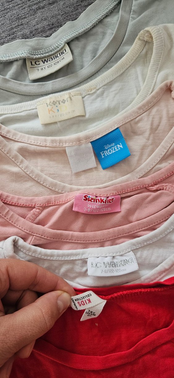 6 adet kız çocuk tişört - Görsel 3