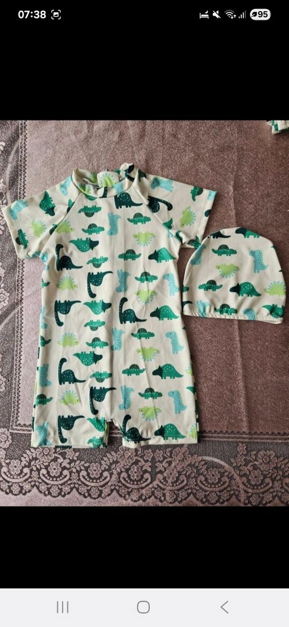 Dinozor desen tulum mayo 4-5 yaş - Görsel 2