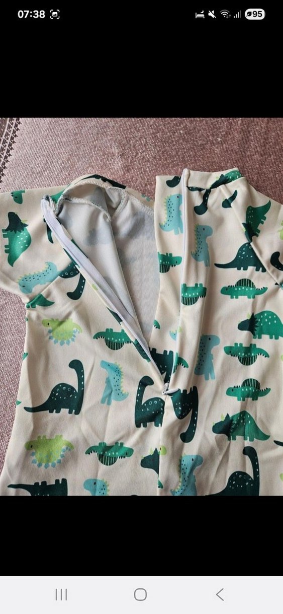 Dinozor desen tulum mayo 4-5 yaş - Görsel 4