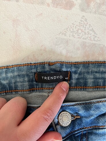 42 Beden mavi Renk Pantolon