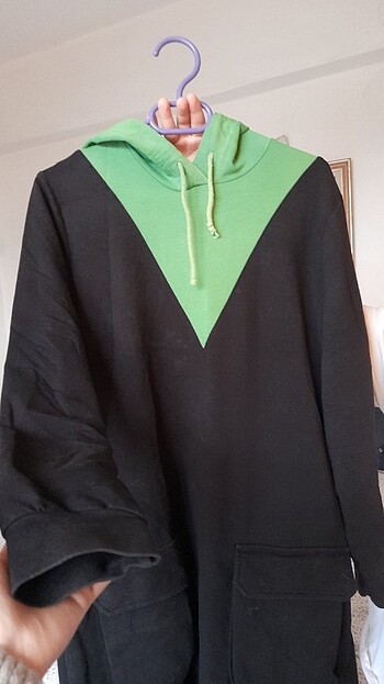 38 Beden siyah Renk Kapşonlu Sweatshirt
