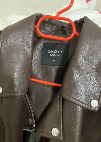 Defacto Kahverengi Deri Ceket