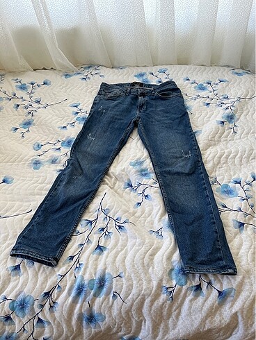 m Beden Mavi kot pantalon