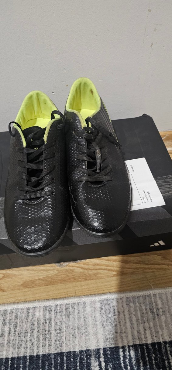 Erkek Siyah Futbol Ayakkabısı Velcro Bantlı - Görsel 4