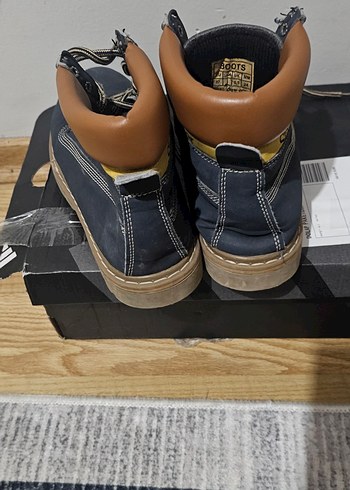 Mavi Süet Erkek Çocuk Botları - Görsel 4