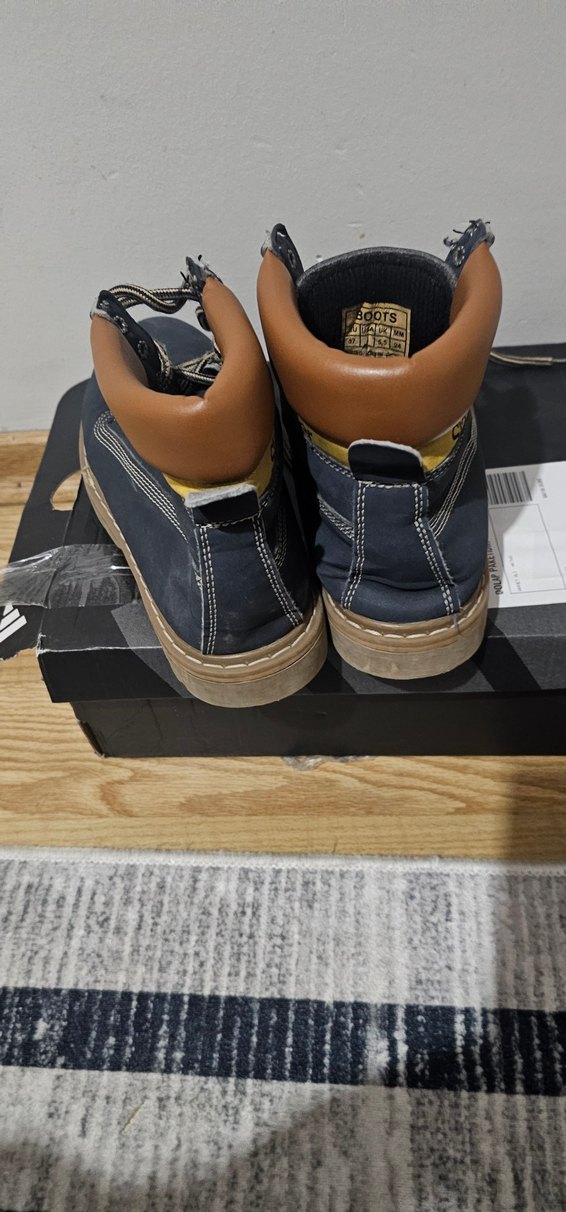 Mavi Süet Erkek Çocuk Botları - Görsel 4