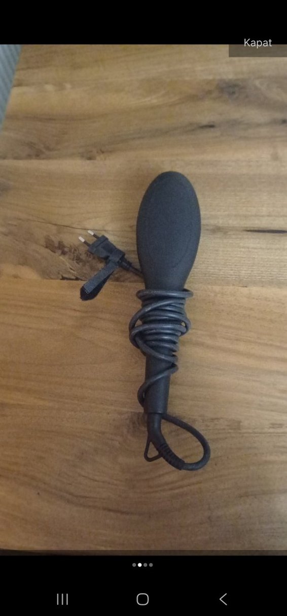 Siyah Elektrikli Saç Düzleştirici Fırça - Görsel 3