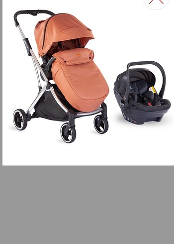 Pastel Kahverengi Bebek Arabası - Görsel 5