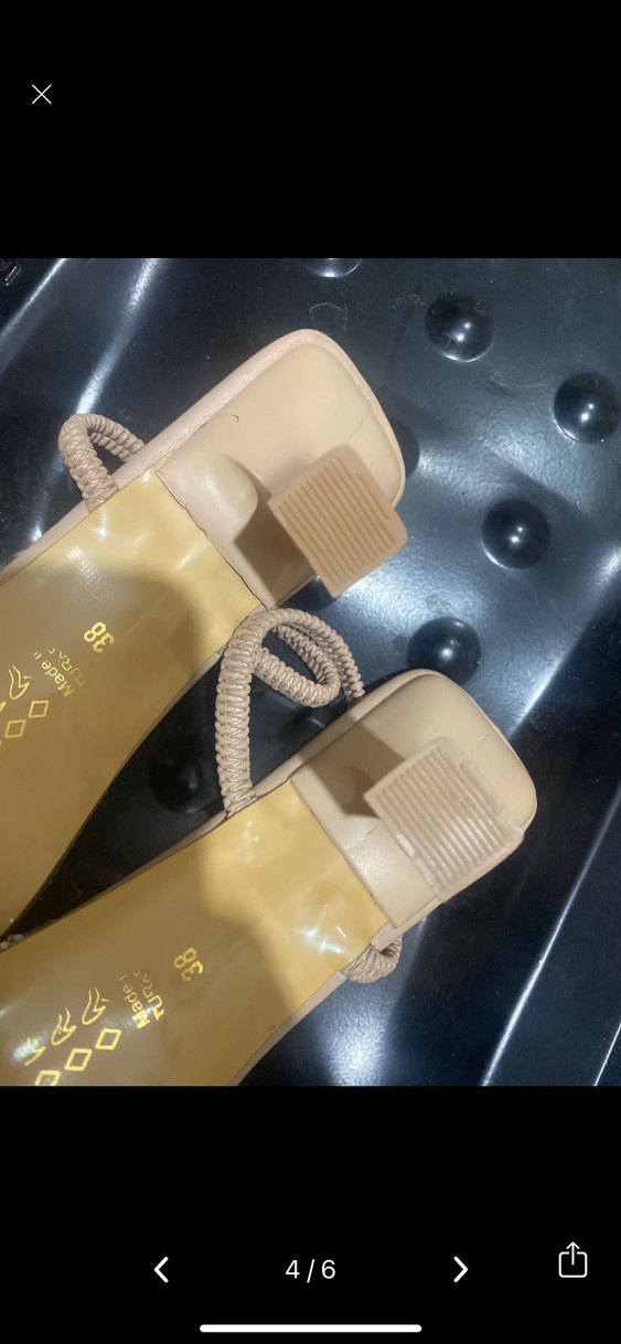 Beyaz İşlemeli İnci Detaylı Stiletto - Görsel 2