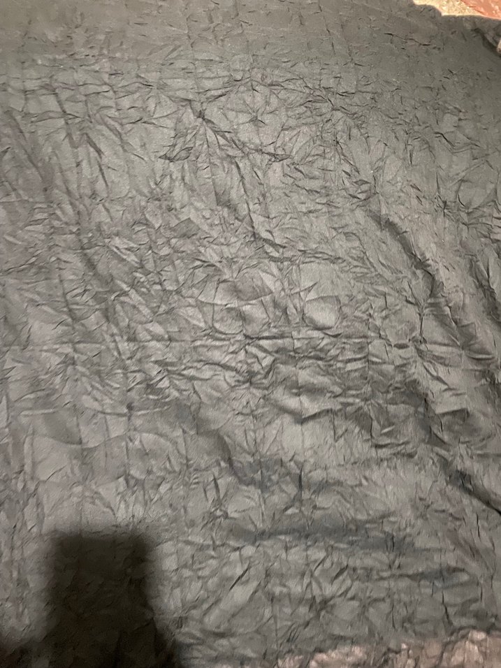 Kadın Siyah Keten Bohem Şal #kırışıkşal #vualşal - Görsel 3