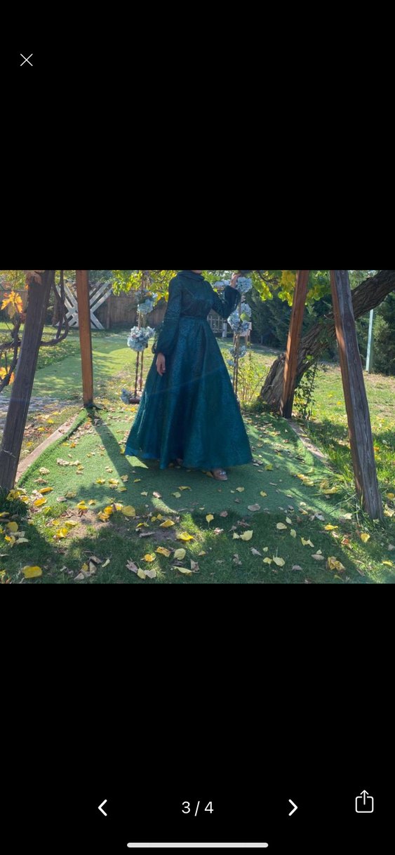 Tesettür abiye kemeri var her bedene uygun şal ile göndercem - Görsel 3