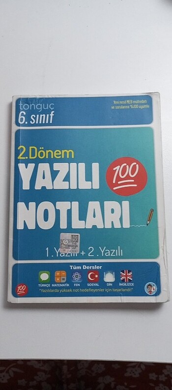 6. Sınıf tongıç yazılı notlarım