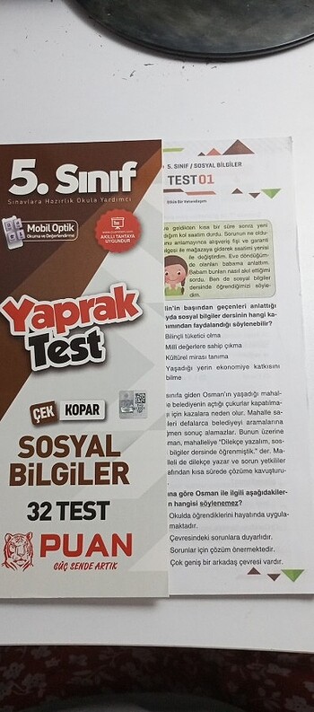 Sosyal yaprak test 5. Sınıf