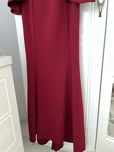 38 Beden bordo Renk Abiye