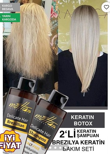 Motto Plus Brezilya Keratin Bakım Seti - Görsel 6