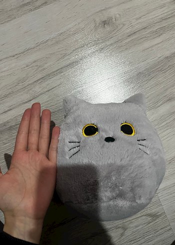 Gri Peluş Kedi Oyuncak - Görsel 4