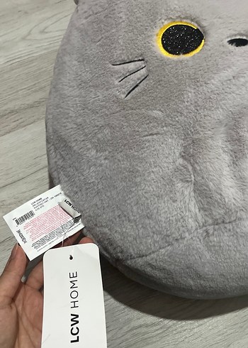 Gri Yumuşak Kedi Peluş Oyuncak - Görsel 5