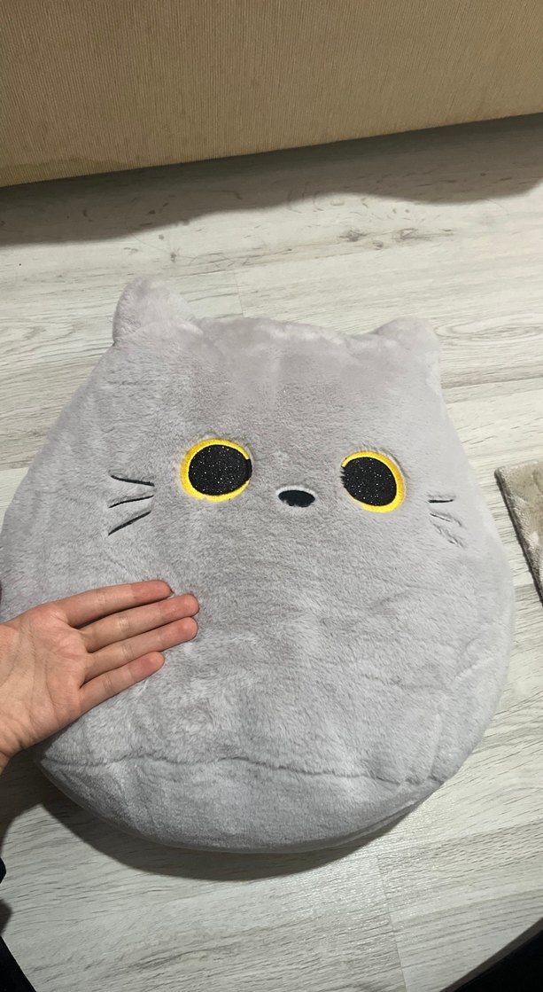 Gri Yumuşak Kedi Peluş Oyuncak - Görsel 3