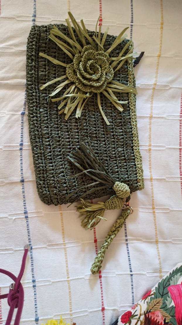 Püsküllü Örgü Bohem Kadın Portföy Çanta - Görsel 2