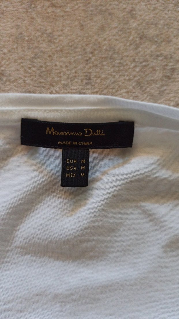 Geniş Kesim Beyaz Keten Hamile Bluzu - Görsel 3