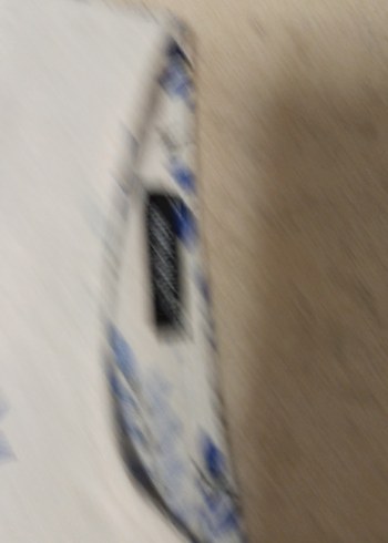 l Beden Mavi Çiçek Desenli Uzun Bohem Elbise