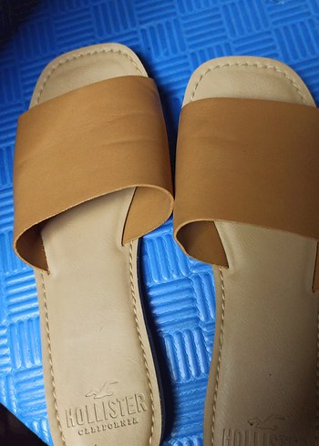 36 Beden camel Renk Bej Kadın Terlikler - Wedge Topuklu