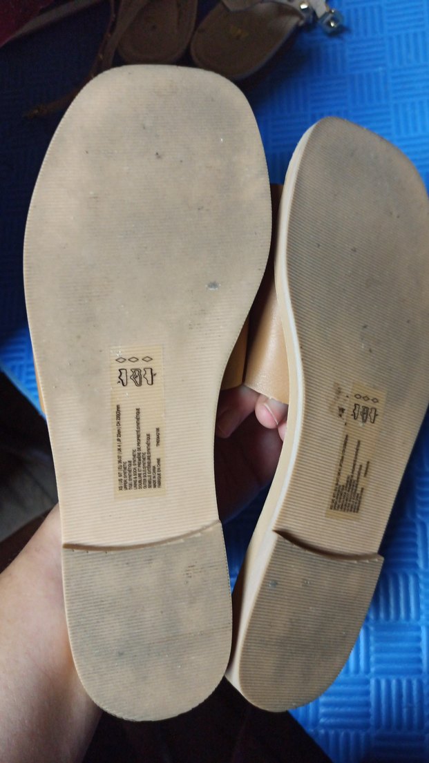 Bej Kadın Terlikler - Wedge Topuklu - Görsel 3