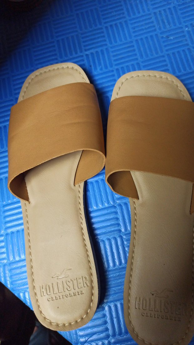 Bej Kadın Terlikler - Wedge Topuklu - Görsel 4