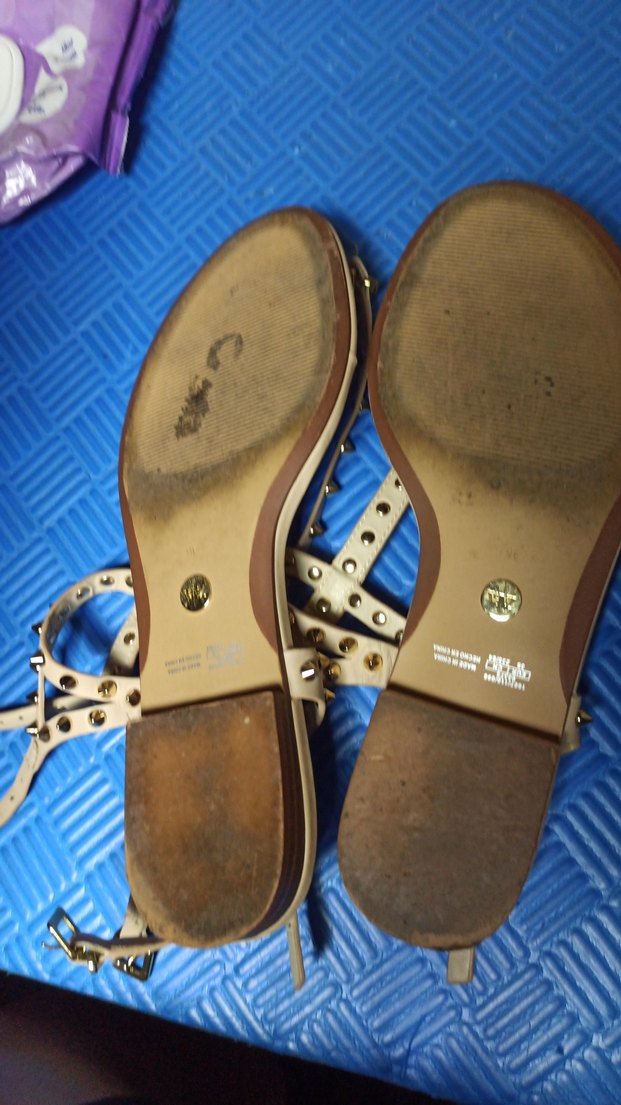 Bej Trok Detaylı İnce Topuklu Kadın Sandalet - Görsel 3