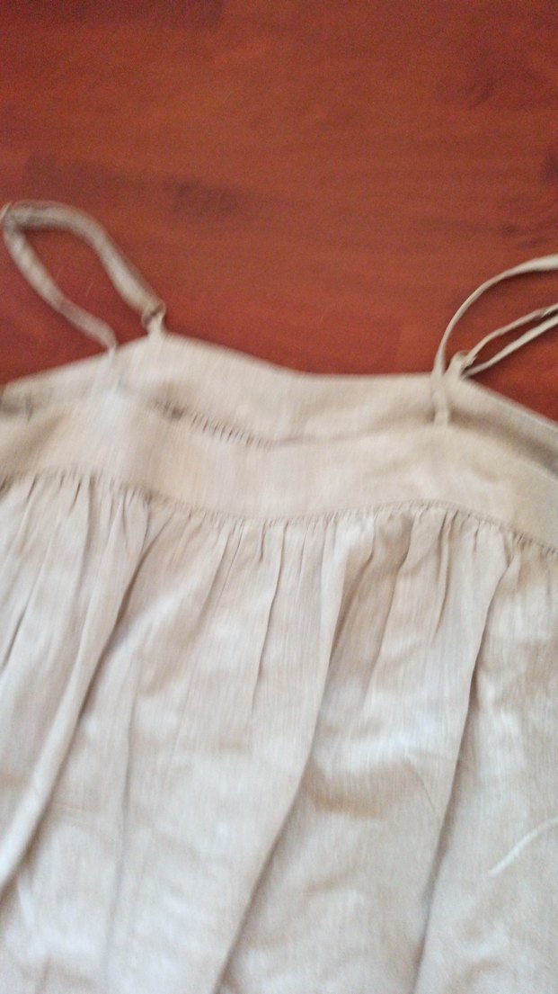 Bej Keten Uzun Askılı Bohem Elbise - Görsel 2