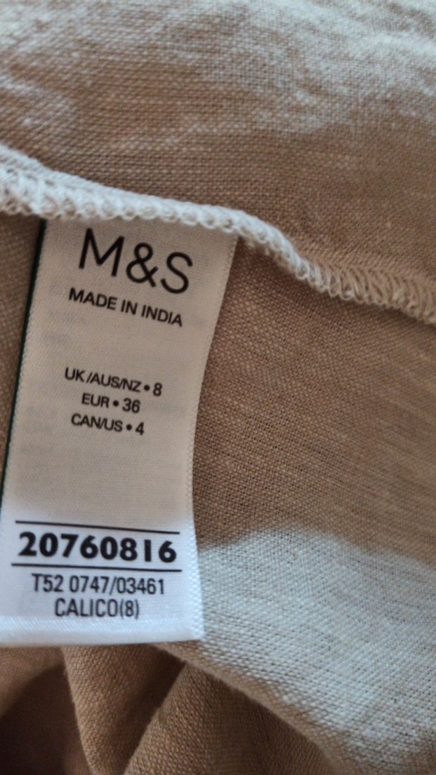 Bej Keten Uzun Askılı Bohem Elbise - Görsel 4