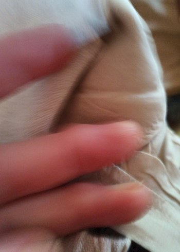 Bej Keten Rahat Kesim Kadın Pantolon - Görsel 5