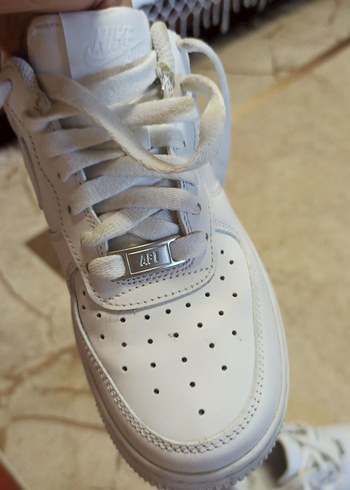 Beyaz Bağcıklı Kadın Spor Ayakkabı - Görsel 7